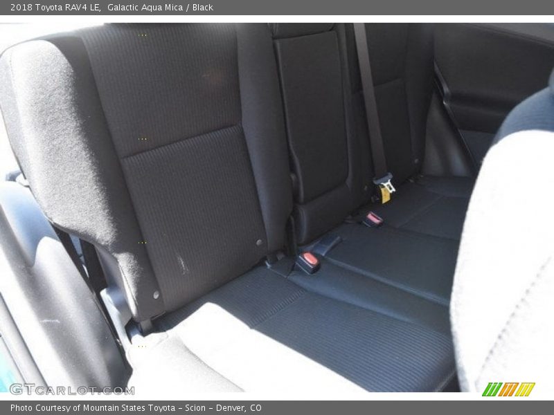 Galactic Aqua Mica / Black 2018 Toyota RAV4 LE