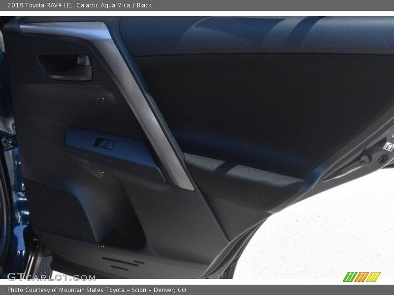Galactic Aqua Mica / Black 2018 Toyota RAV4 LE