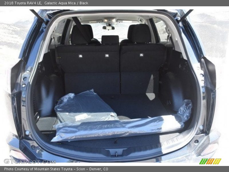 Galactic Aqua Mica / Black 2018 Toyota RAV4 LE