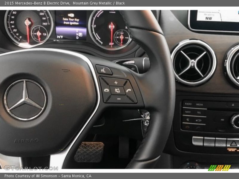 Mountain Grey Metallic / Black 2015 Mercedes-Benz B Electric Drive