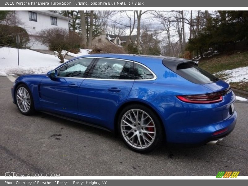 Sapphire Blue Metallic / Black 2018 Porsche Panamera Turbo Sport Turismo