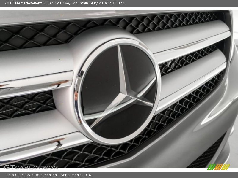 Mountain Grey Metallic / Black 2015 Mercedes-Benz B Electric Drive