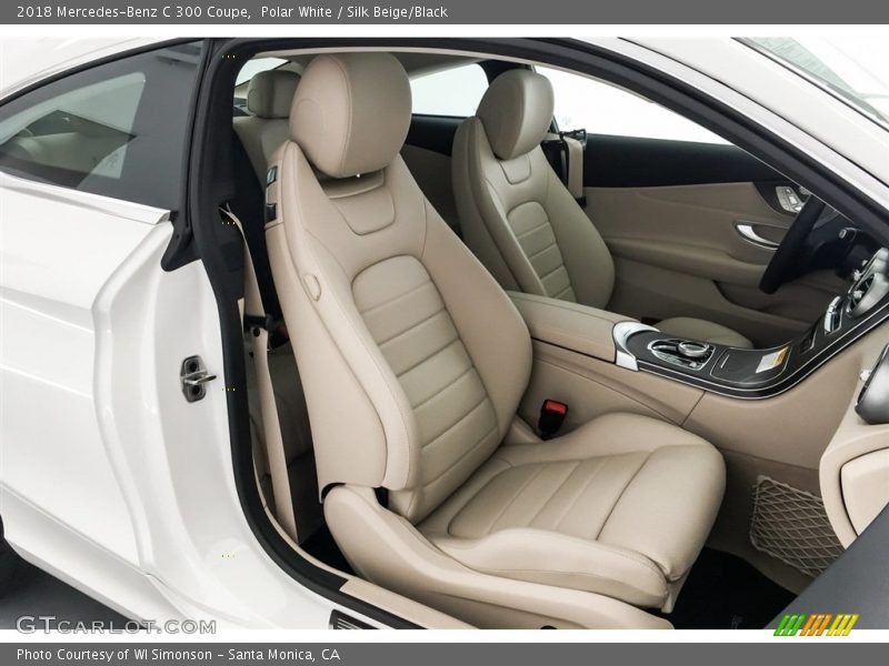 Polar White / Silk Beige/Black 2018 Mercedes-Benz C 300 Coupe