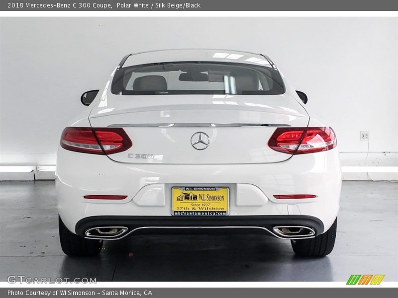 Polar White / Silk Beige/Black 2018 Mercedes-Benz C 300 Coupe