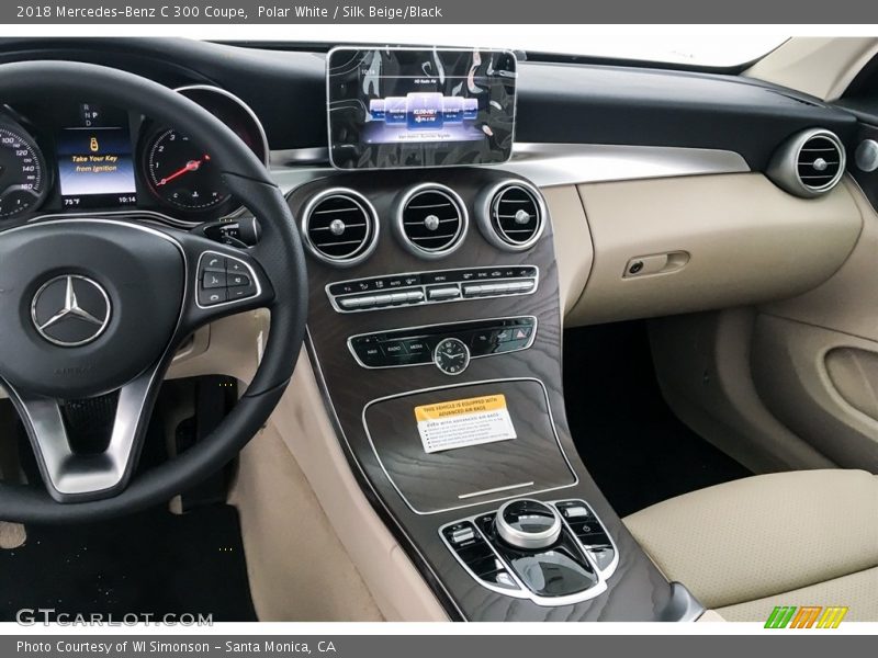 Polar White / Silk Beige/Black 2018 Mercedes-Benz C 300 Coupe