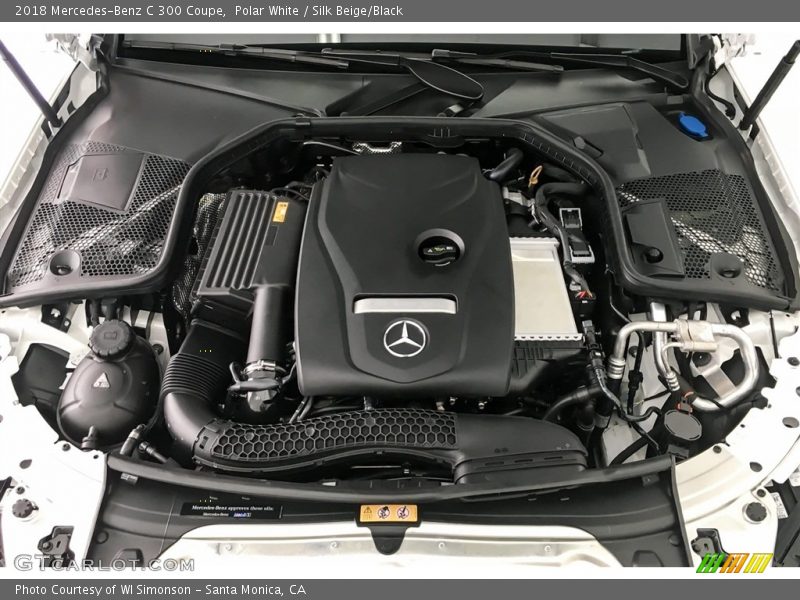 Polar White / Silk Beige/Black 2018 Mercedes-Benz C 300 Coupe