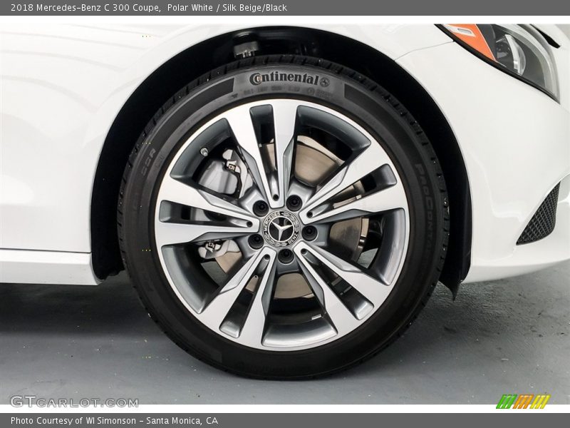 Polar White / Silk Beige/Black 2018 Mercedes-Benz C 300 Coupe