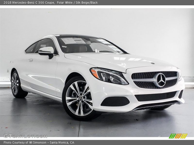 Polar White / Silk Beige/Black 2018 Mercedes-Benz C 300 Coupe