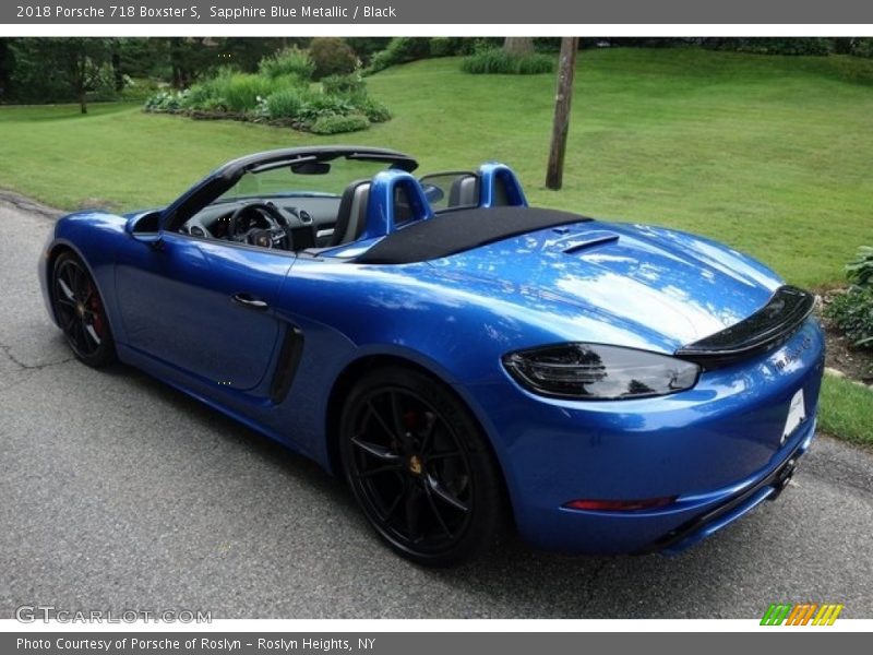 Sapphire Blue Metallic / Black 2018 Porsche 718 Boxster S