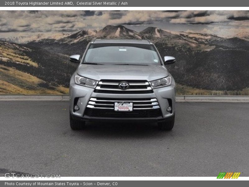 Celestial Silver Metallic / Ash 2018 Toyota Highlander Limited AWD