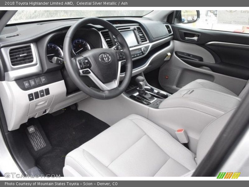 Celestial Silver Metallic / Ash 2018 Toyota Highlander Limited AWD