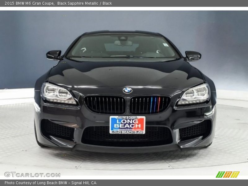 Black Sapphire Metallic / Black 2015 BMW M6 Gran Coupe