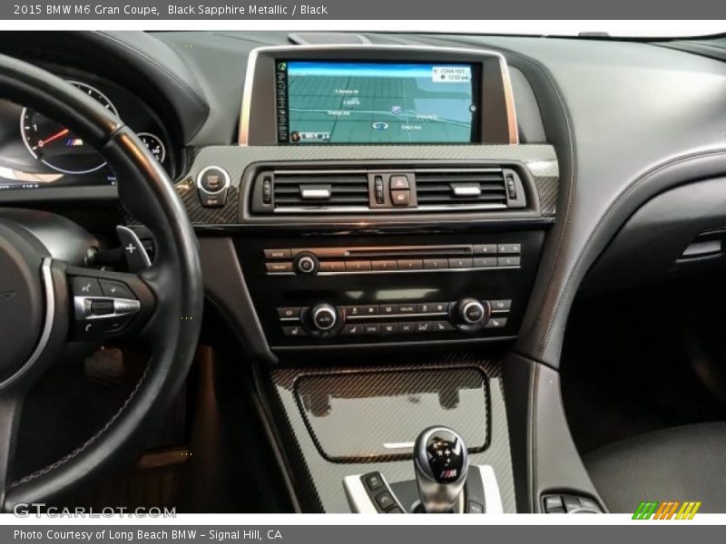 Black Sapphire Metallic / Black 2015 BMW M6 Gran Coupe