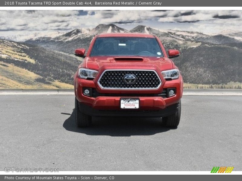 Barcelona Red Metallic / Cement Gray 2018 Toyota Tacoma TRD Sport Double Cab 4x4