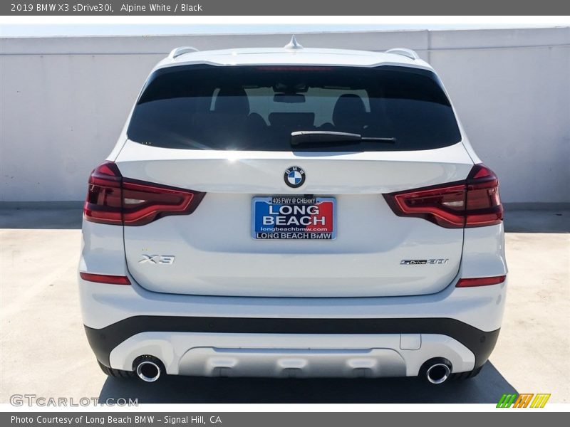 Alpine White / Black 2019 BMW X3 sDrive30i
