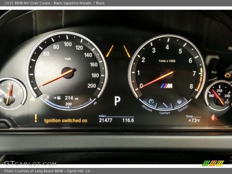  2015 M6 Gran Coupe Gran Coupe Gauges