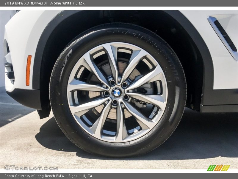 Alpine White / Black 2019 BMW X3 sDrive30i