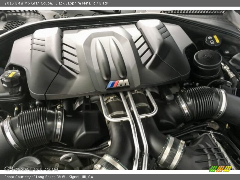 Black Sapphire Metallic / Black 2015 BMW M6 Gran Coupe