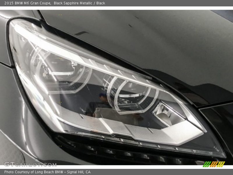 Black Sapphire Metallic / Black 2015 BMW M6 Gran Coupe