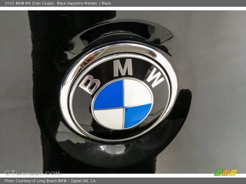 Black Sapphire Metallic / Black 2015 BMW M6 Gran Coupe