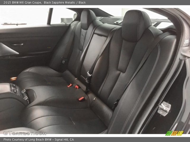 Black Sapphire Metallic / Black 2015 BMW M6 Gran Coupe