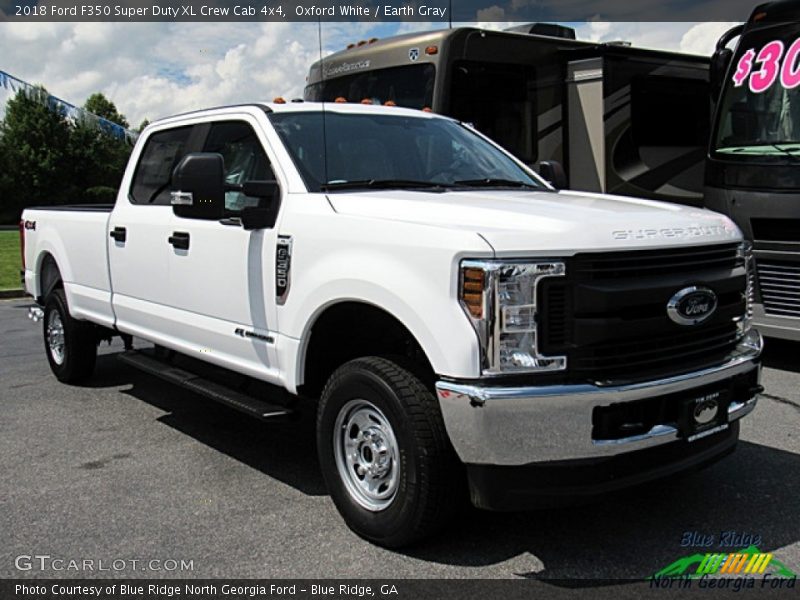 Oxford White / Earth Gray 2018 Ford F350 Super Duty XL Crew Cab 4x4