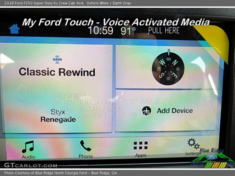 Oxford White / Earth Gray 2018 Ford F350 Super Duty XL Crew Cab 4x4