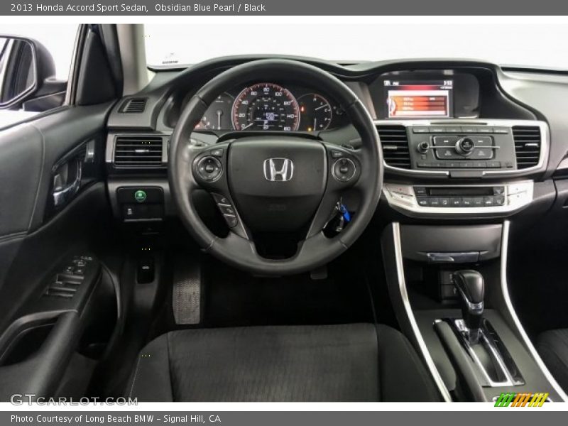 Obsidian Blue Pearl / Black 2013 Honda Accord Sport Sedan