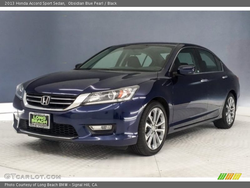 Obsidian Blue Pearl / Black 2013 Honda Accord Sport Sedan