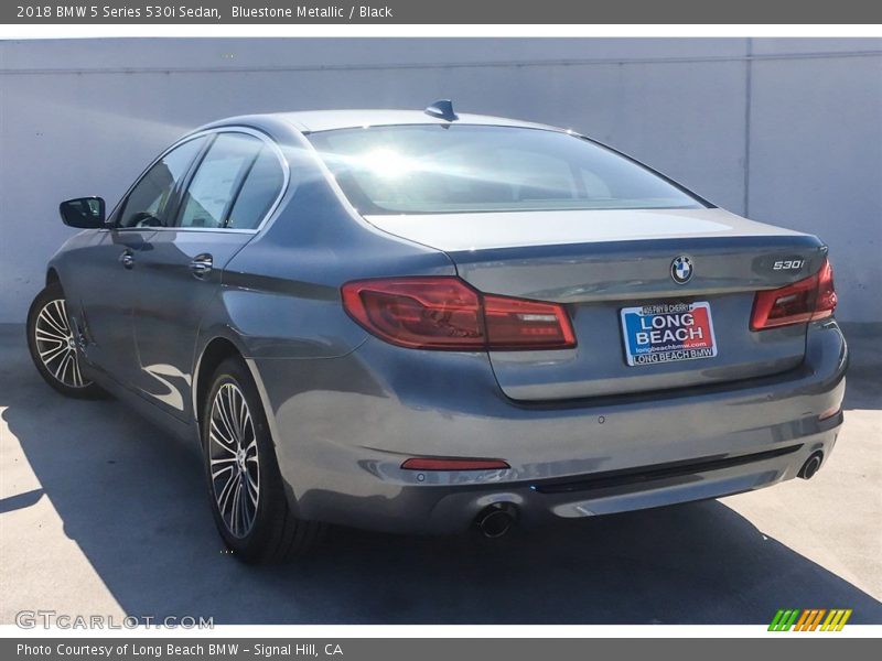 Bluestone Metallic / Black 2018 BMW 5 Series 530i Sedan