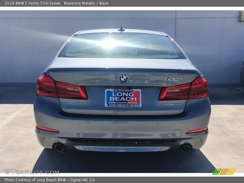 Bluestone Metallic / Black 2018 BMW 5 Series 530i Sedan