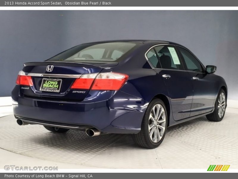 Obsidian Blue Pearl / Black 2013 Honda Accord Sport Sedan