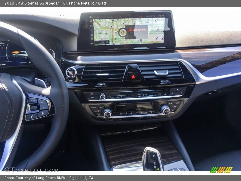 Bluestone Metallic / Black 2018 BMW 5 Series 530i Sedan