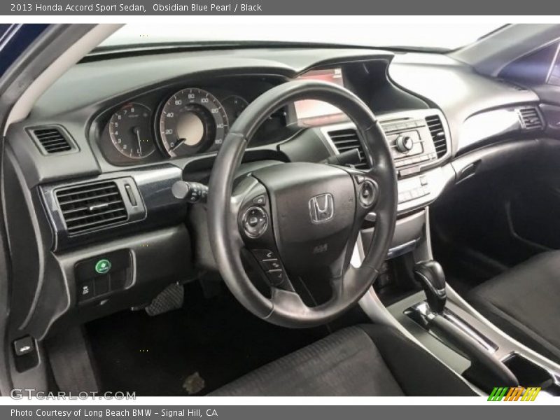 Obsidian Blue Pearl / Black 2013 Honda Accord Sport Sedan