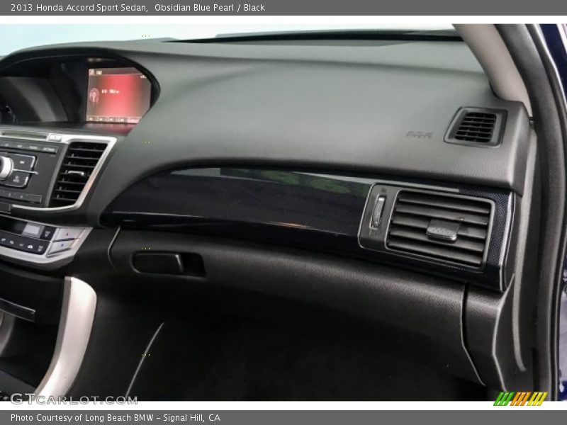 Obsidian Blue Pearl / Black 2013 Honda Accord Sport Sedan