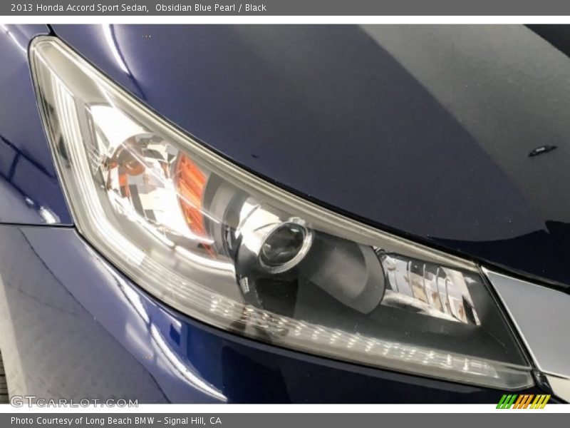 Obsidian Blue Pearl / Black 2013 Honda Accord Sport Sedan