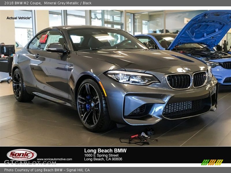 Mineral Grey Metallic / Black 2018 BMW M2 Coupe