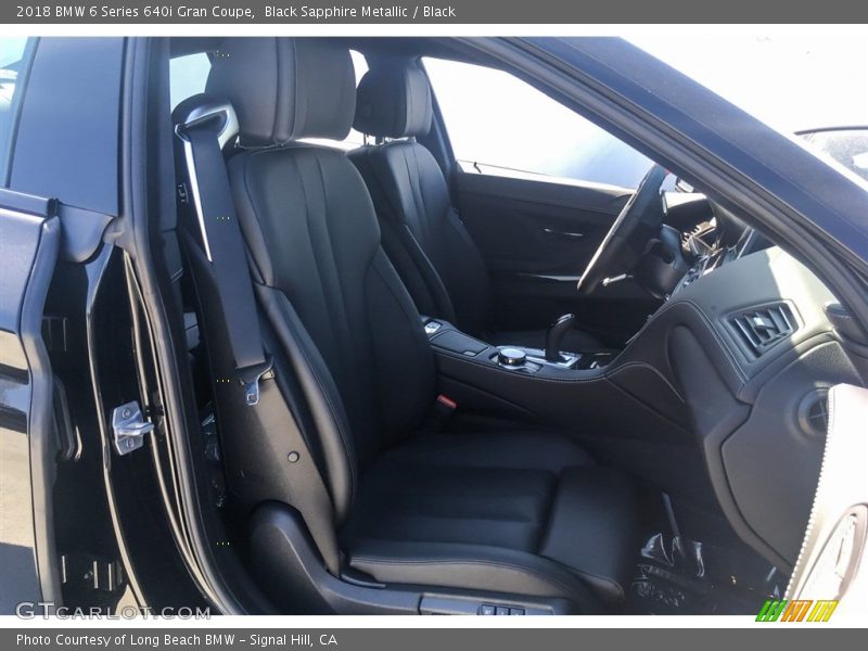 Black Sapphire Metallic / Black 2018 BMW 6 Series 640i Gran Coupe