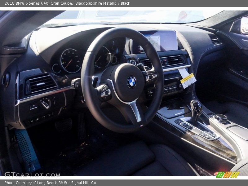 Black Sapphire Metallic / Black 2018 BMW 6 Series 640i Gran Coupe