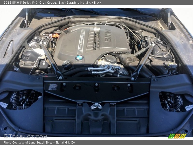 Black Sapphire Metallic / Black 2018 BMW 6 Series 640i Gran Coupe