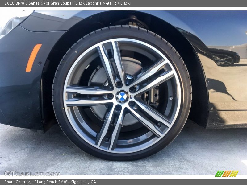 Black Sapphire Metallic / Black 2018 BMW 6 Series 640i Gran Coupe