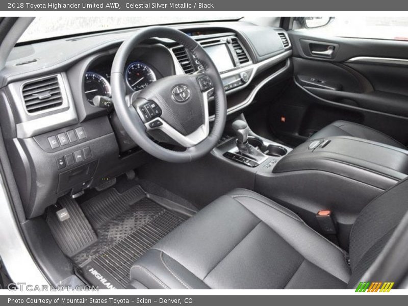 Celestial Silver Metallic / Black 2018 Toyota Highlander Limited AWD