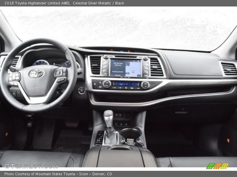 Celestial Silver Metallic / Black 2018 Toyota Highlander Limited AWD