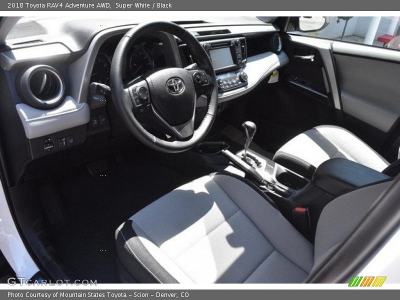 Super White / Black 2018 Toyota RAV4 Adventure AWD