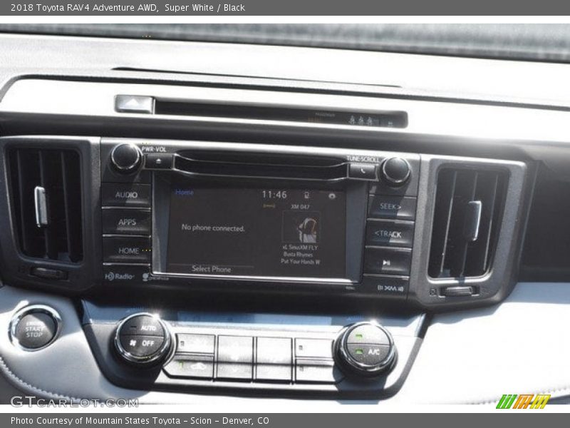 Super White / Black 2018 Toyota RAV4 Adventure AWD