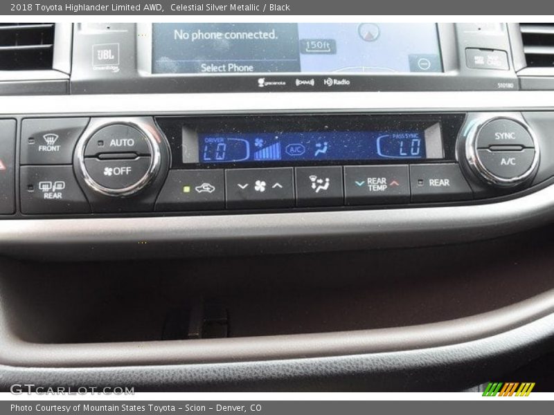 Celestial Silver Metallic / Black 2018 Toyota Highlander Limited AWD