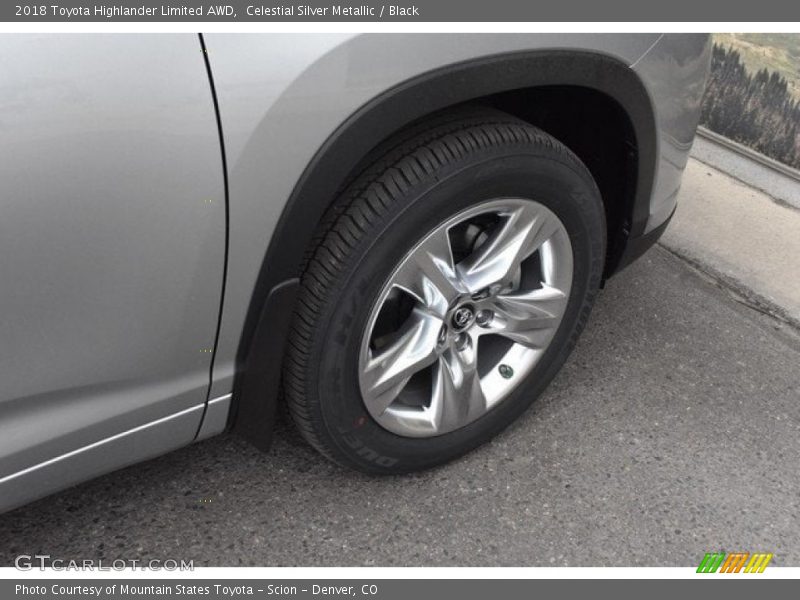 Celestial Silver Metallic / Black 2018 Toyota Highlander Limited AWD