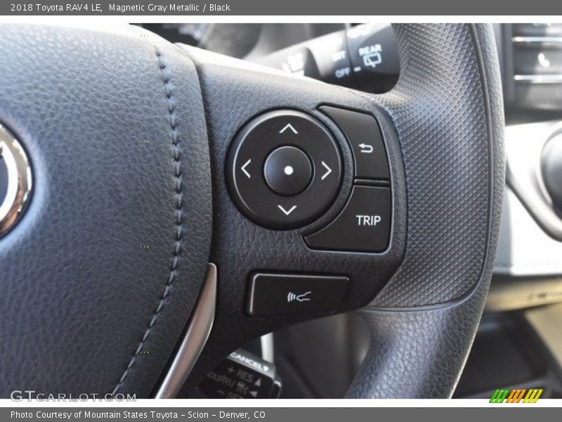 Magnetic Gray Metallic / Black 2018 Toyota RAV4 LE