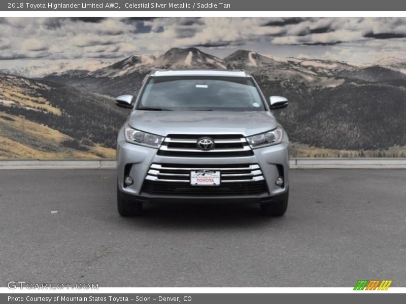 Celestial Silver Metallic / Saddle Tan 2018 Toyota Highlander Limited AWD