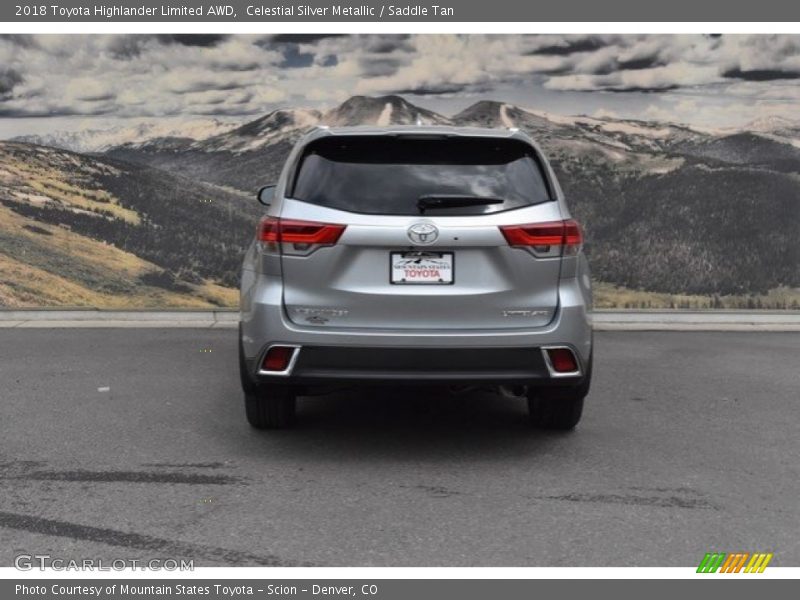 Celestial Silver Metallic / Saddle Tan 2018 Toyota Highlander Limited AWD